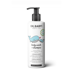 OH, BABY! BODY WASH & SHAMPOO ŠAMPŪNS UN ĶERMEŅA MAZGĀŠANAS LĪDZEKLIS DIVI VIENĀ 250ML