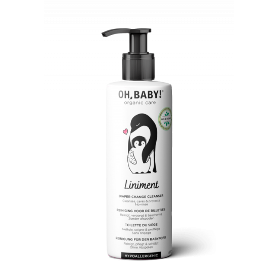 OH, BABY! LINIMENT DIAPER CHANGE CLEANSER AUTIŅBIKSĪŠU MAIŅAS ĀDAS TĪRĪŠANAS LĪDZEKLIS, 400ML